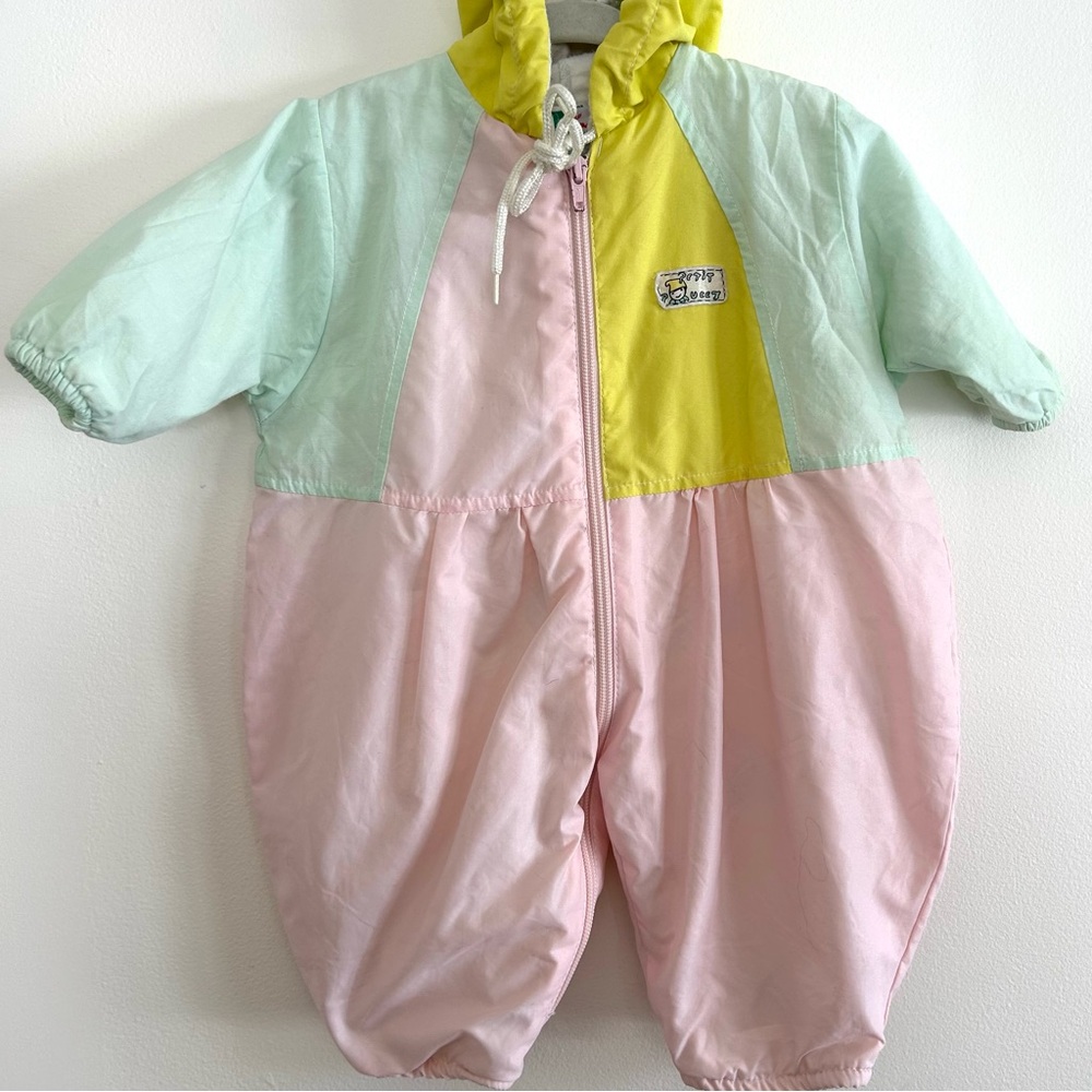 Colorful Vintage Baby Spring one-piece suit